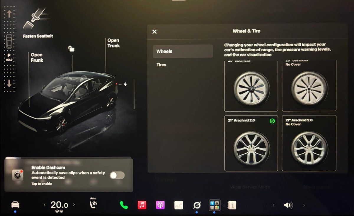Оновлення Tesla 2026.32.3: новий інтерфейс коліс та FSD v14.3.9